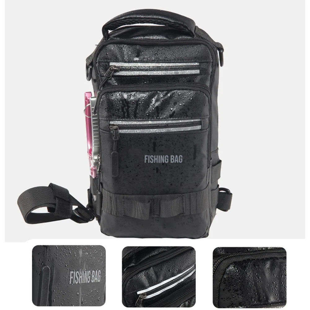 Fishing Sling Bag Rod Holders Backpack - Easy Carry