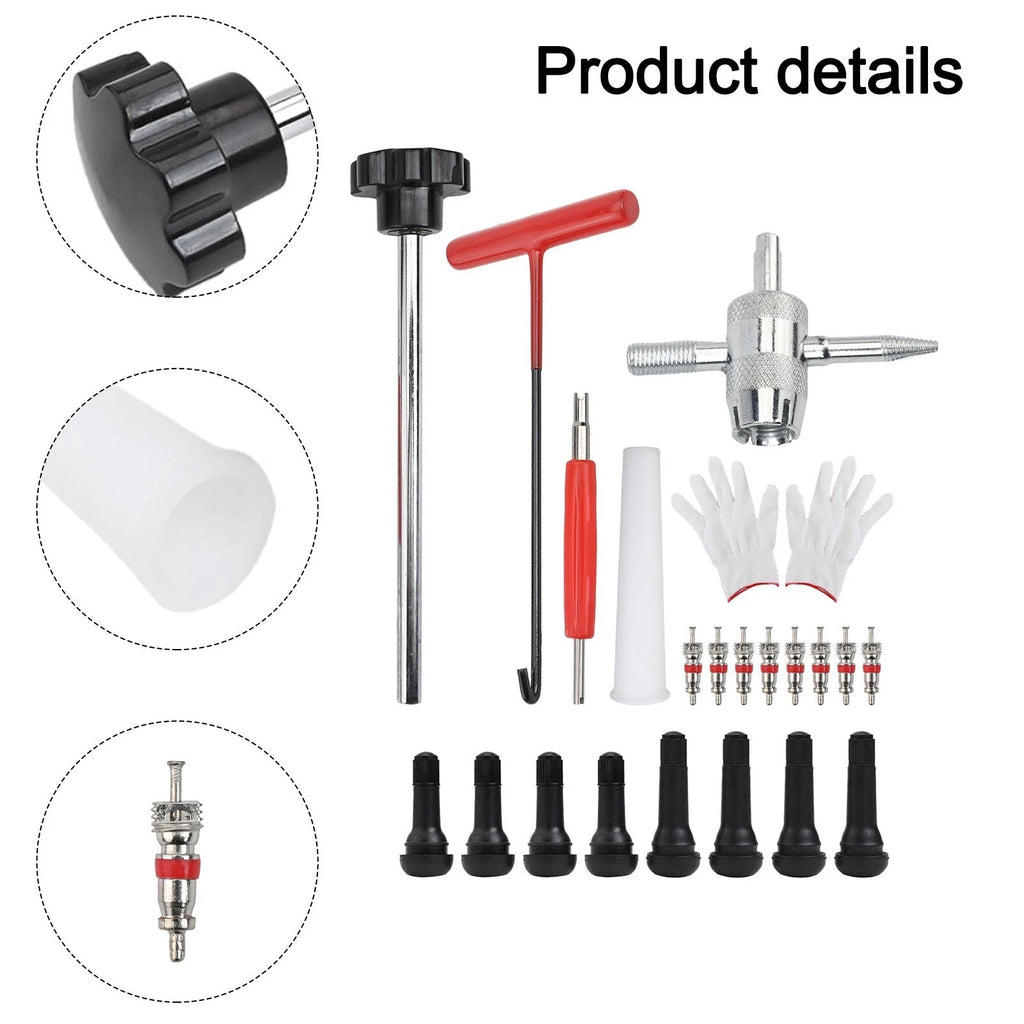 Tire Maintenance Tool Kit for Universal Use (Lightweight, Portable)