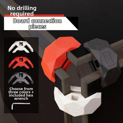 4X Plastic 90 Degree Connector for Cabinet Frame Assembly