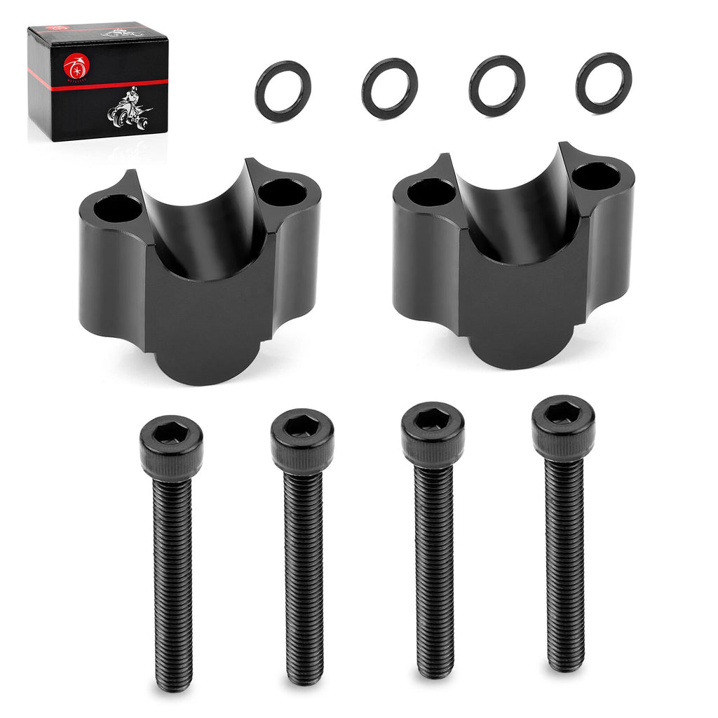 Handlebar Risers 7/8" Bar Clamp Kit for Honda Yamaha ATV Dirt Bike (30mm)