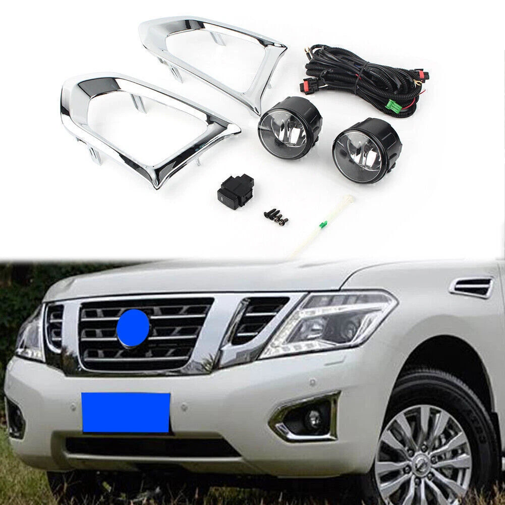Front Fog Light Assembly Kit for Nissan Patrol Y62 (2016–2018)