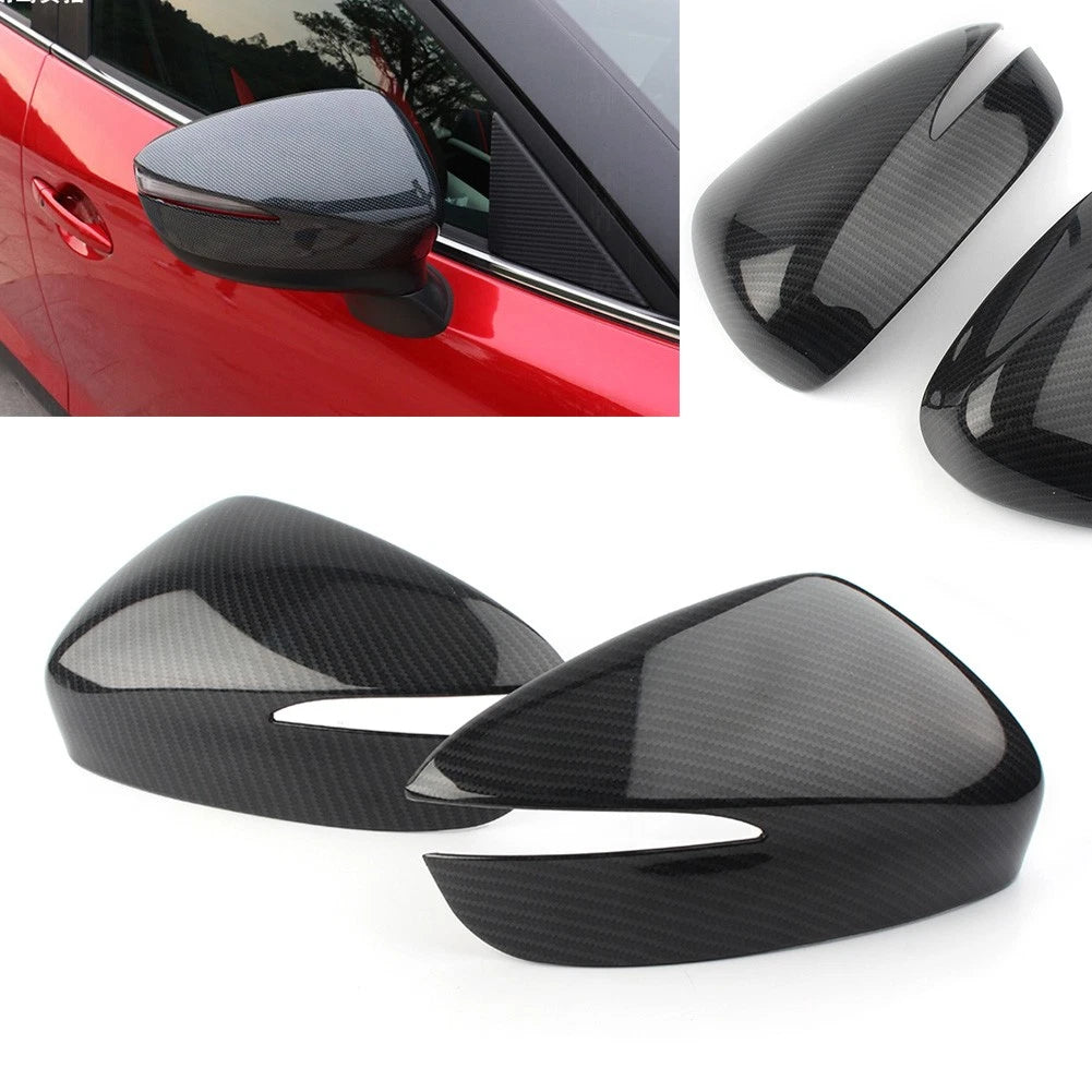 2X ABS Rearview Mirror Cover Trim for Mazda CX-4/CX-3 (2015–2019)