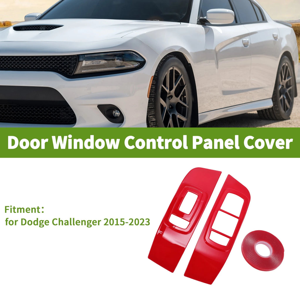Window Switch Bezel Cover Set for Dodge Challenger (2015–2023)