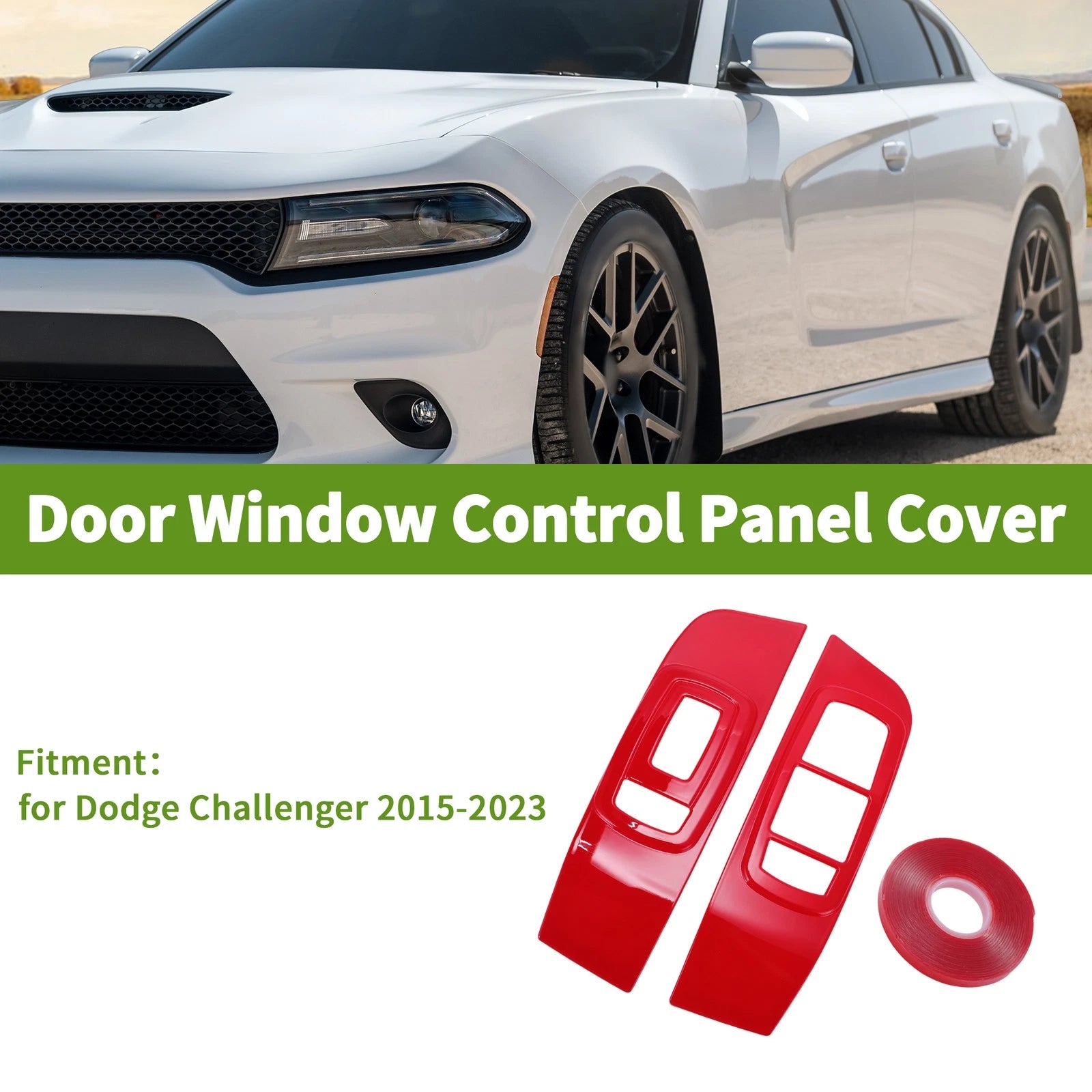 Window Switch Bezel Cover Set for Dodge Challenger (2015–2023)