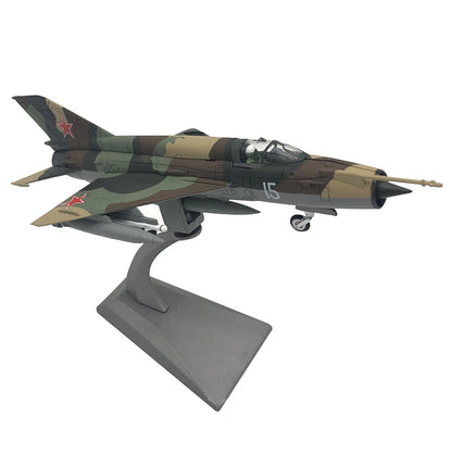 Mig-21 Alloy Aircraft Model for Classic Fighter (1/72 Scale)