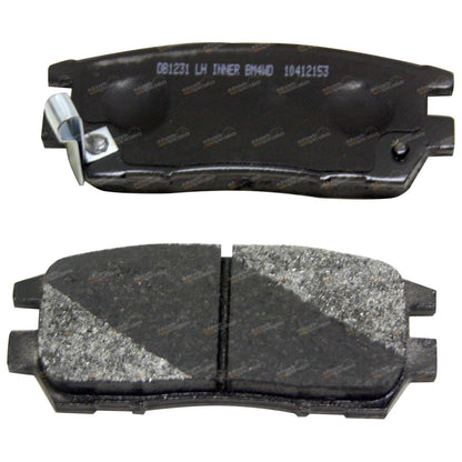 Set of 4 Bendix Rear Disc Brake Pads for Mitsubishi Magna TL TW (2003–2005)