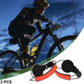 Reflective Bicycle Trouser Clips Adjustable Cycling Bands Set Orange Red for Bike