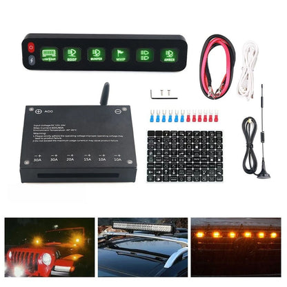 Six Channel Wireless Touch Control Panel for Vehicle Lighting (12V 24V)