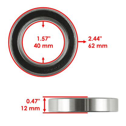 Caltric Rear Hub Repair Kit Heavy Duty for Honda TRX400EX (1999–2004)