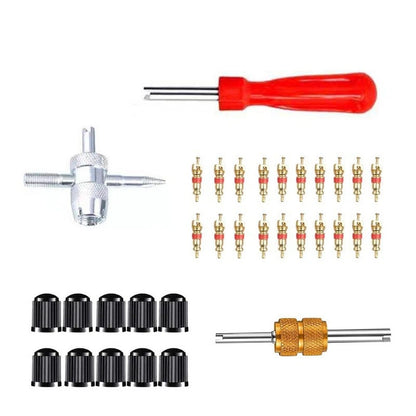 33 Piece Valve Core Tool Set for Tire Valve Stem Repair