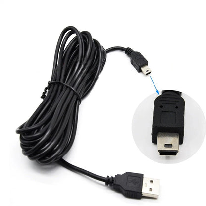 3.5m Power Cable Charger Adapter for Dash Cam Mini USB (5V/2A)