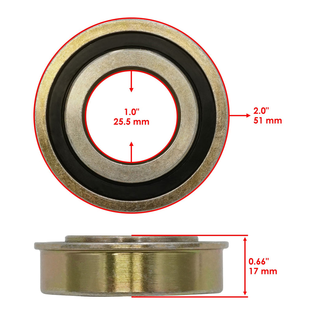 Wheel Fork Flanged Bearings Replacement for Jonsered Z42F Z46R (2004–2011)