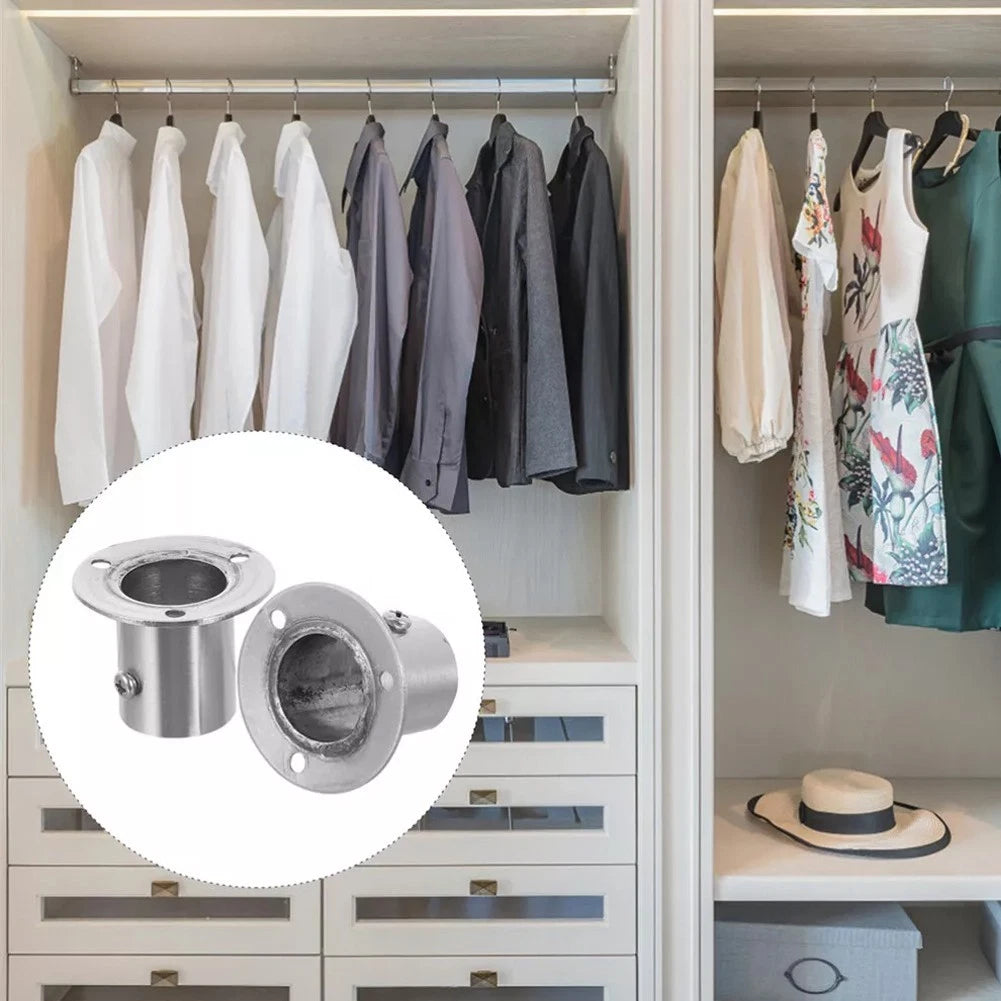 Wardrobe Flange Socket Holders for Utility Maximization