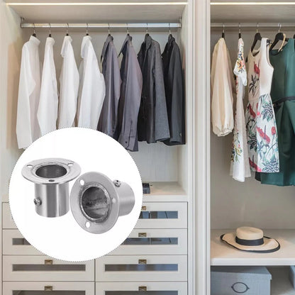 Wardrobe Flange Socket Holders for Utility Maximization