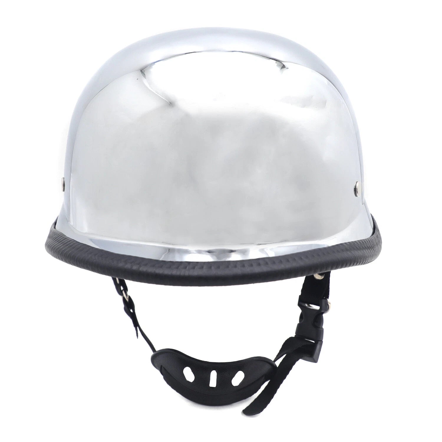 Silver DOT Half Face Helmet for Motorcycle (L Size)