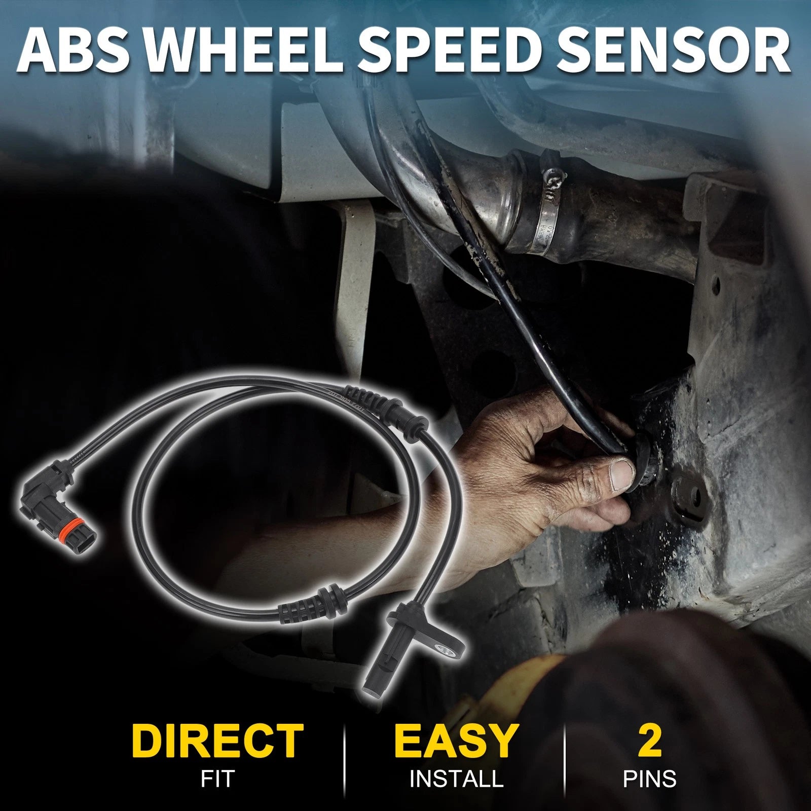 ABS Wheel Speed Sensor Front Left for Mercedes-Benz E550 (2014–2016)