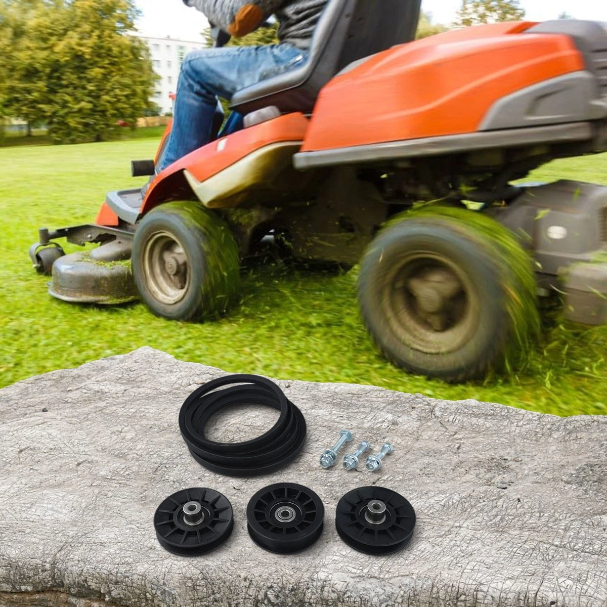 Idler and Pulley Kit for Efficient Mower Operation