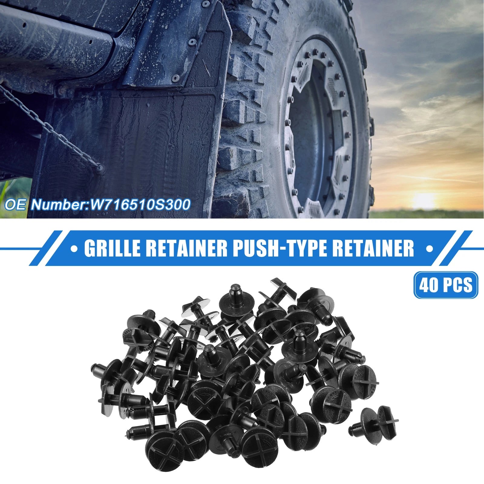 40 Pcs Grille Retainer Clips for Ford Explorer (2020–2023)