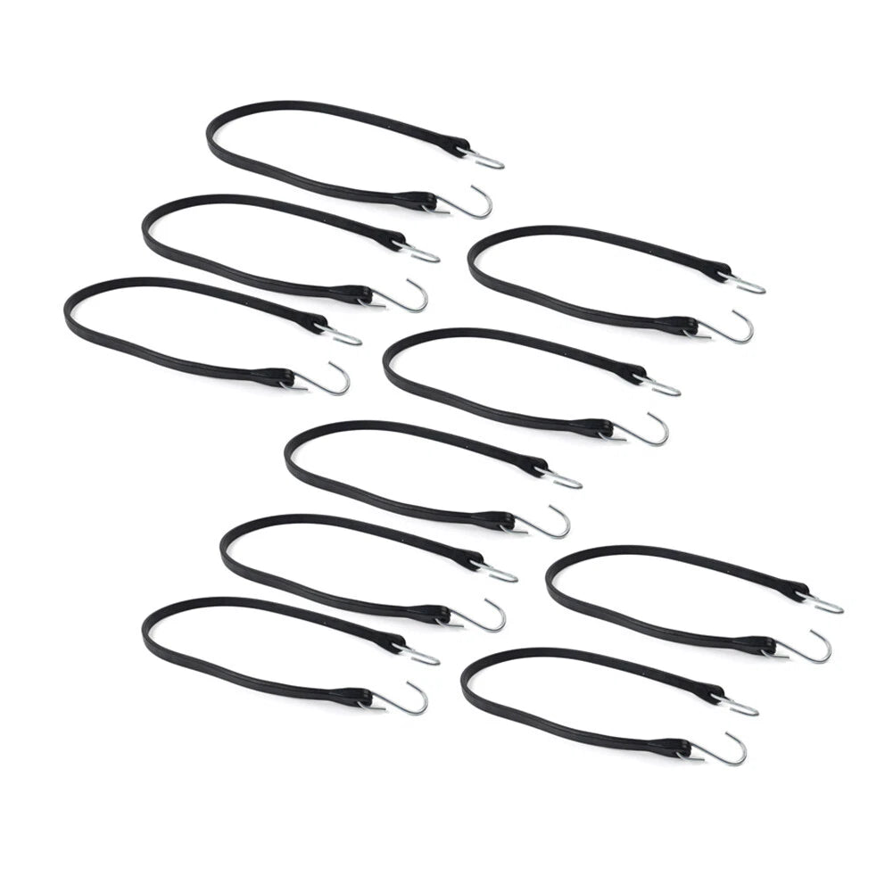 Set of 4 Heavy Duty Rubber Tarp Straps for Tie Down Bungee Cords