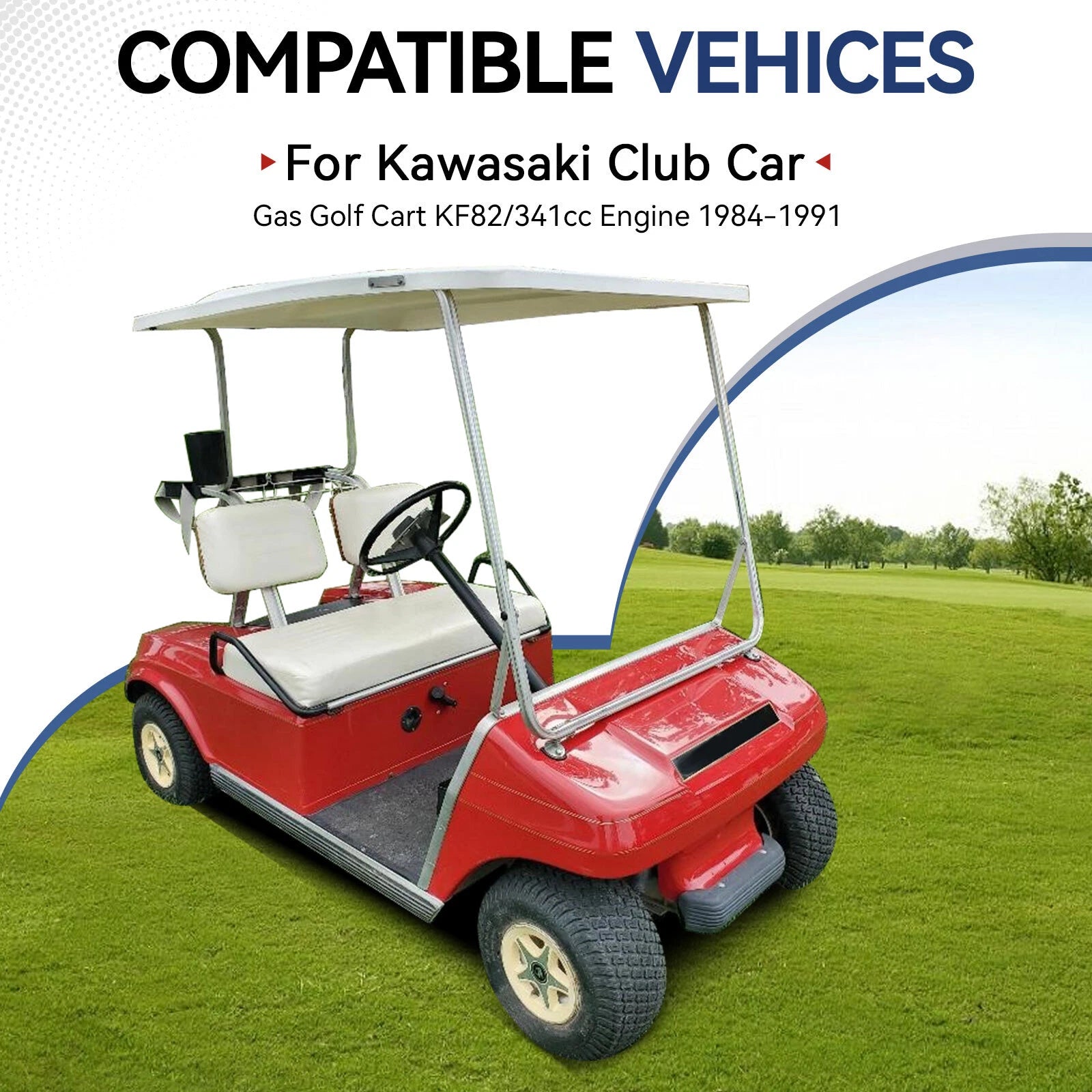 Connecting Rod & Splasher for Club Car Golf Cart 341cc KF82 (1984–1991)