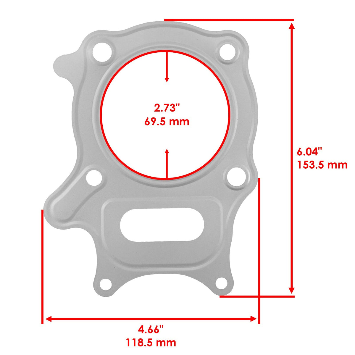 Cylinder Head Gasket and Base Gasket Set for Honda TRX250TE Recon 2002–2020