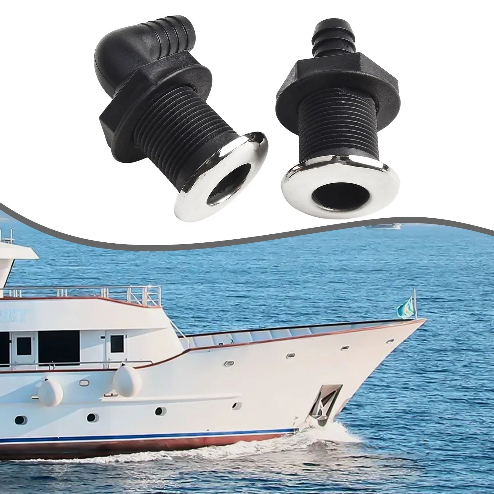 Nylon Scupper Connector for Yacht Drainage Systems