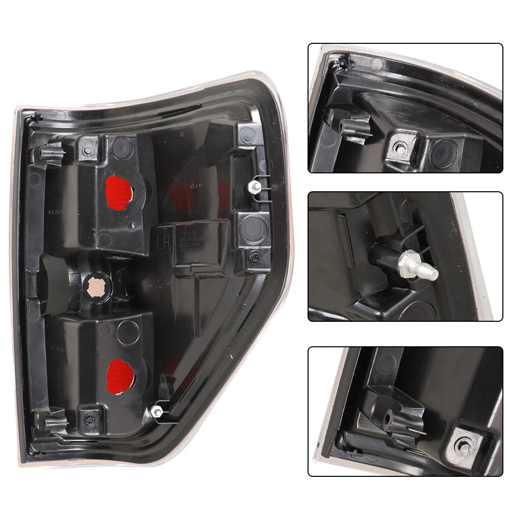 Tail Light Assembly for Ford F-150 (2009–2014) Red/Clear Left Side