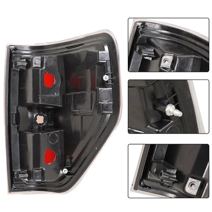 Tail Light Assembly for Ford F-150 (2009–2014) Red/Clear Left Side