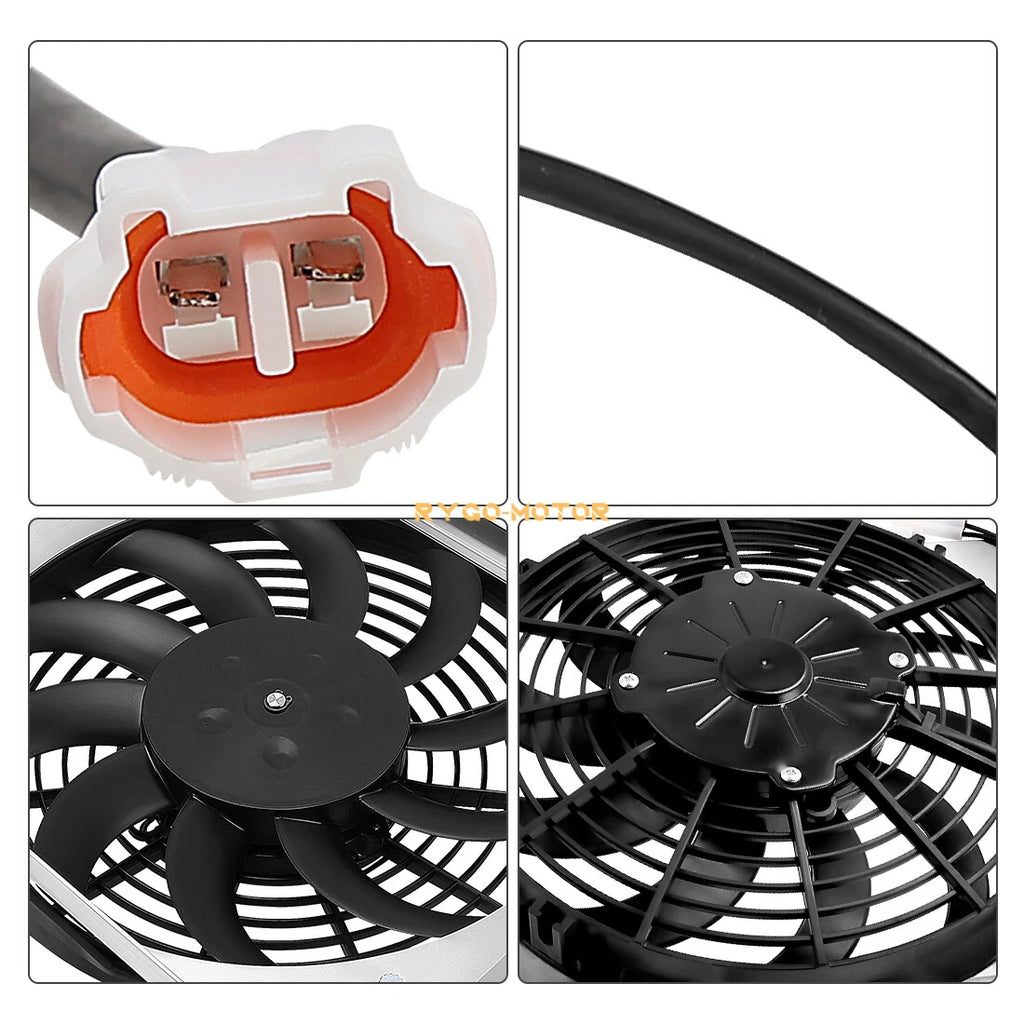 Radiator Cooling Fan Assembly for Yamaha Viking VI 700 YXM700 YXC700 2014–2024