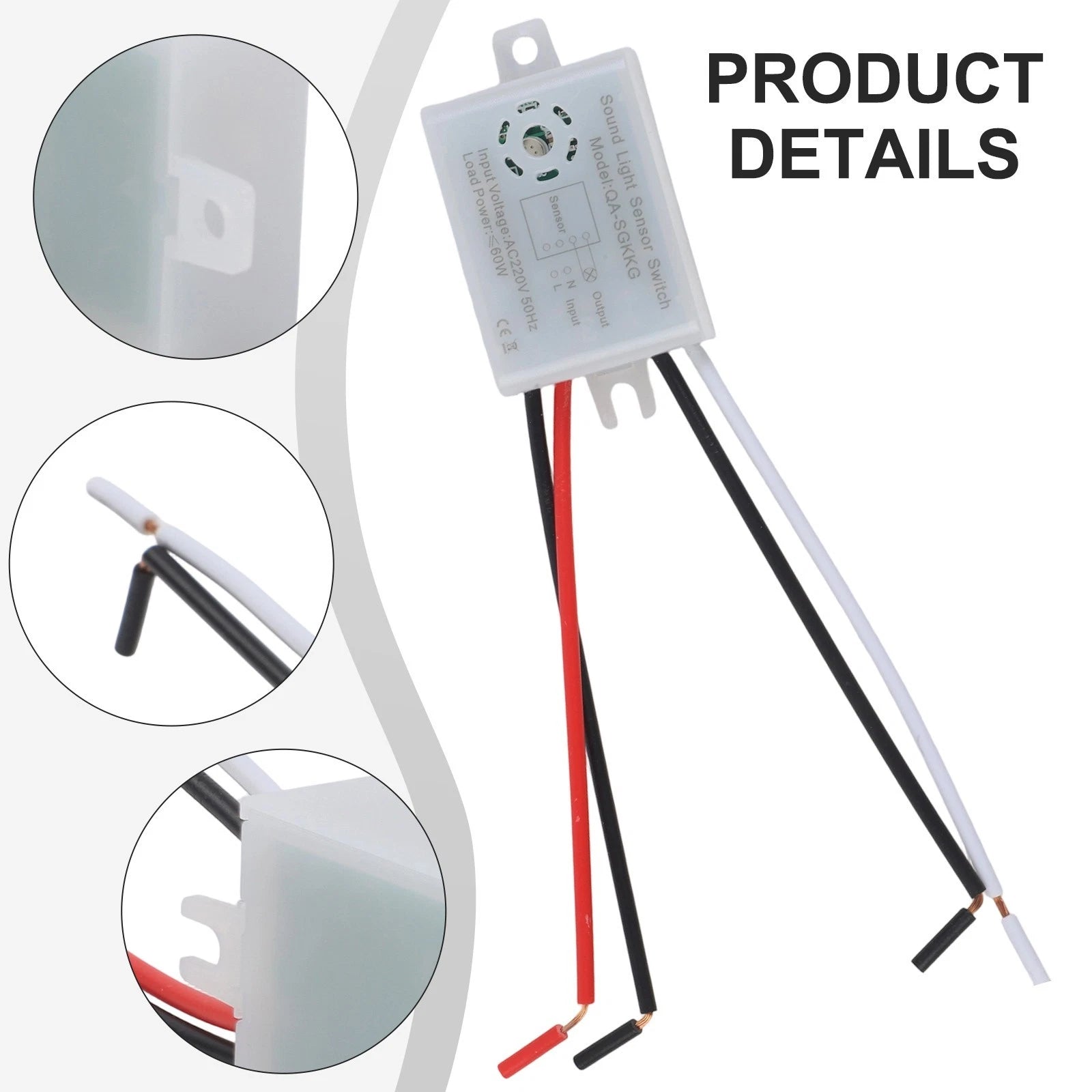 Sound Activated Light Switch for AC 220V (Stair, Corridor, Storage)