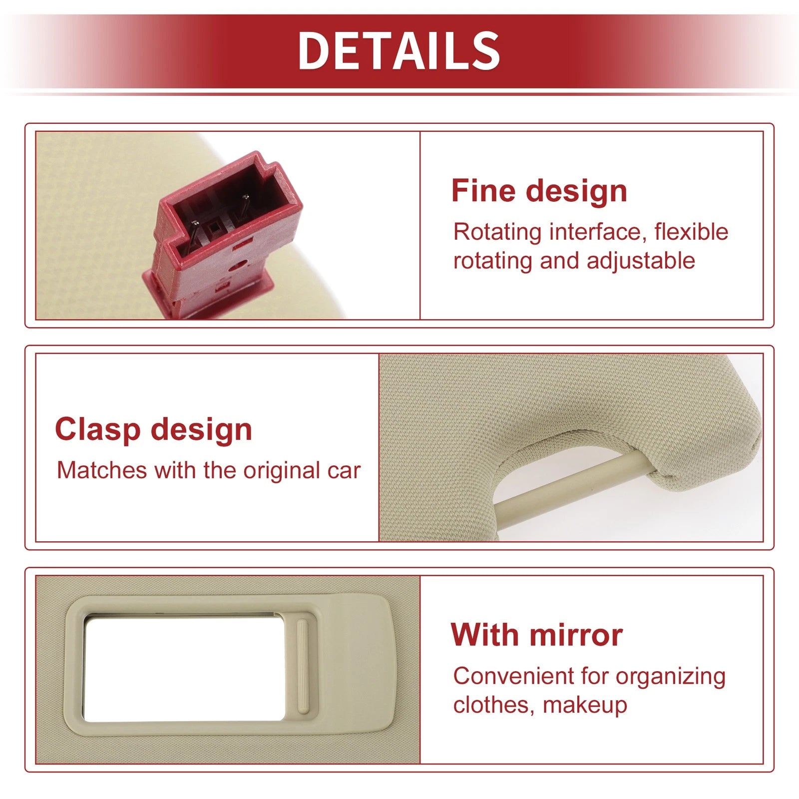 Left Car Sun Visor with Mirror for BMW 3 Series E90 E91 (2005–2013)