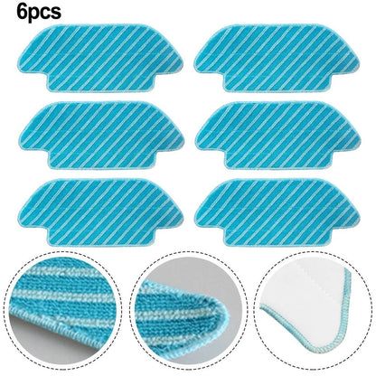 6 Pack Mop Cloths for Cecotec ForConga 4690 6090 7090 IA 4090