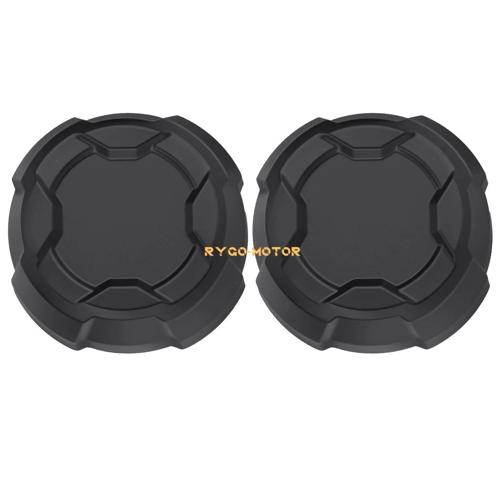 2pcs Matte Black Rim Caps for Polaris Ranger 570 Crew (2022–2025) #1524066-458