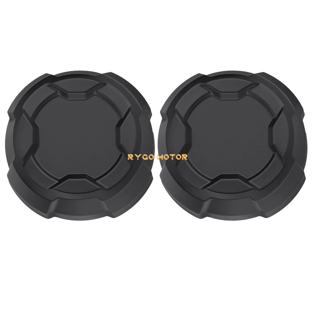 2pcs Matte Black Rim Caps for Polaris Ranger 570 Crew (2022–2025) #1524066-458