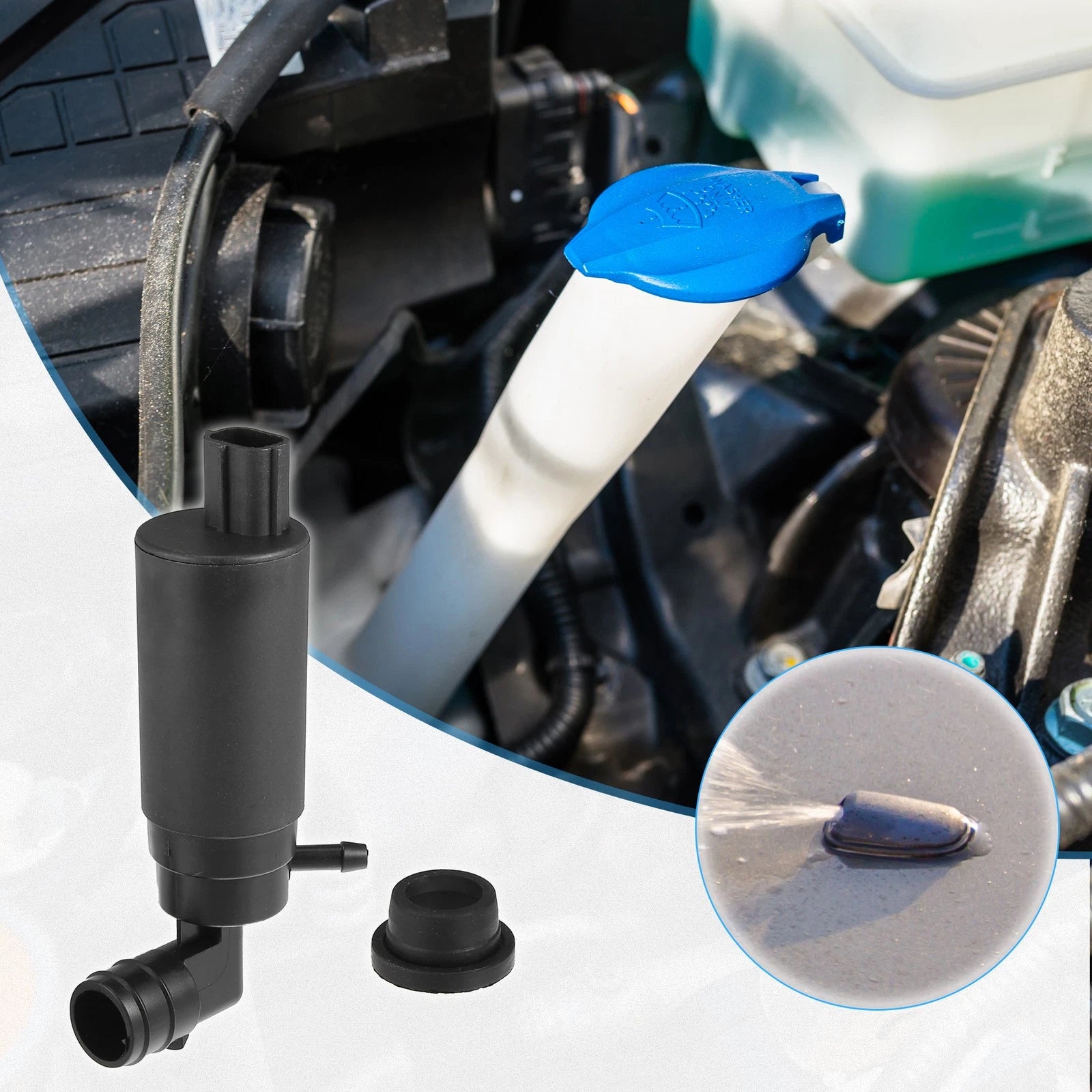 Windshield Washer Pump Motor Replacement for Toyota Corolla (2001–2007)