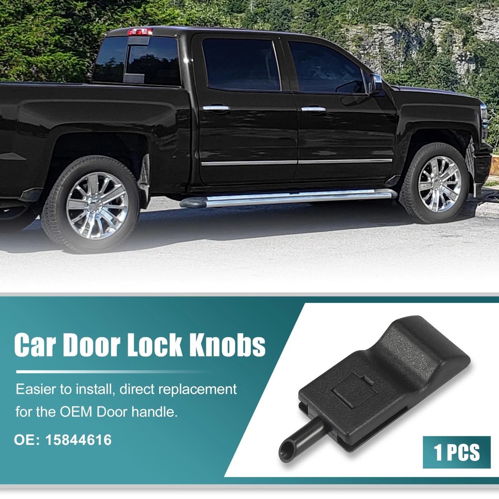 Interior Door Lock Knob Pull Pin Set for Chevrolet Silverado (2014–2018)