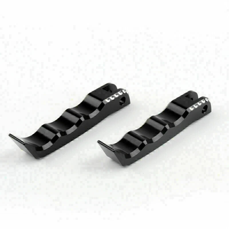 Front Rider Footrest Foot Pegs for Suzuki GSX-R 1300 Hayabusa (2008–2015) Black T9