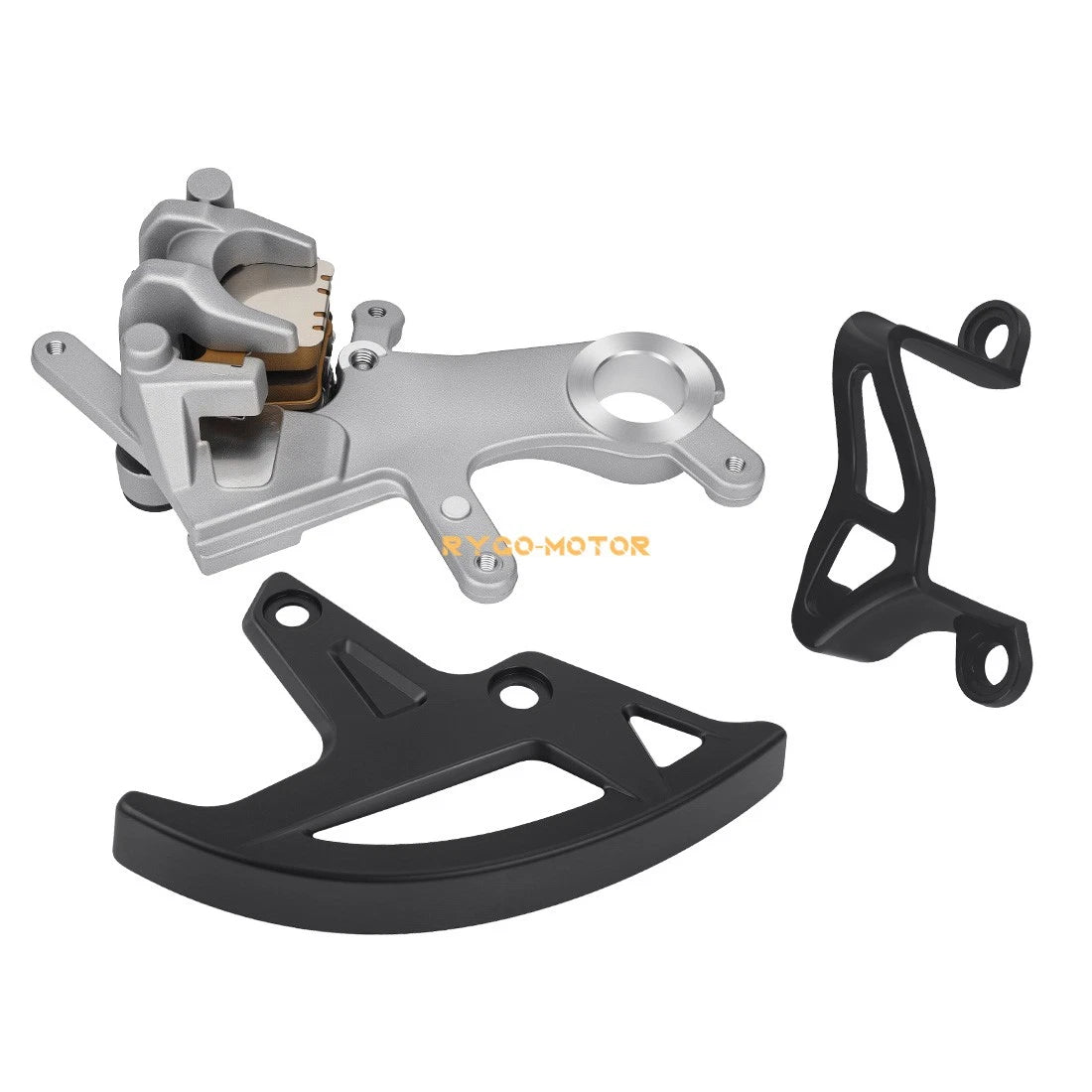 Rear Brake Caliper & Cover Guard Kit for Honda CRF450R CRF450X CRF450RX (2002–2023)