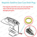 Magnetic Drain Screw & Gasket Set for Chrysler Force Marine (22-67892A1)