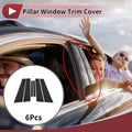 Door Pillar Window Trim for Ford Focus (2019–2023) Black
