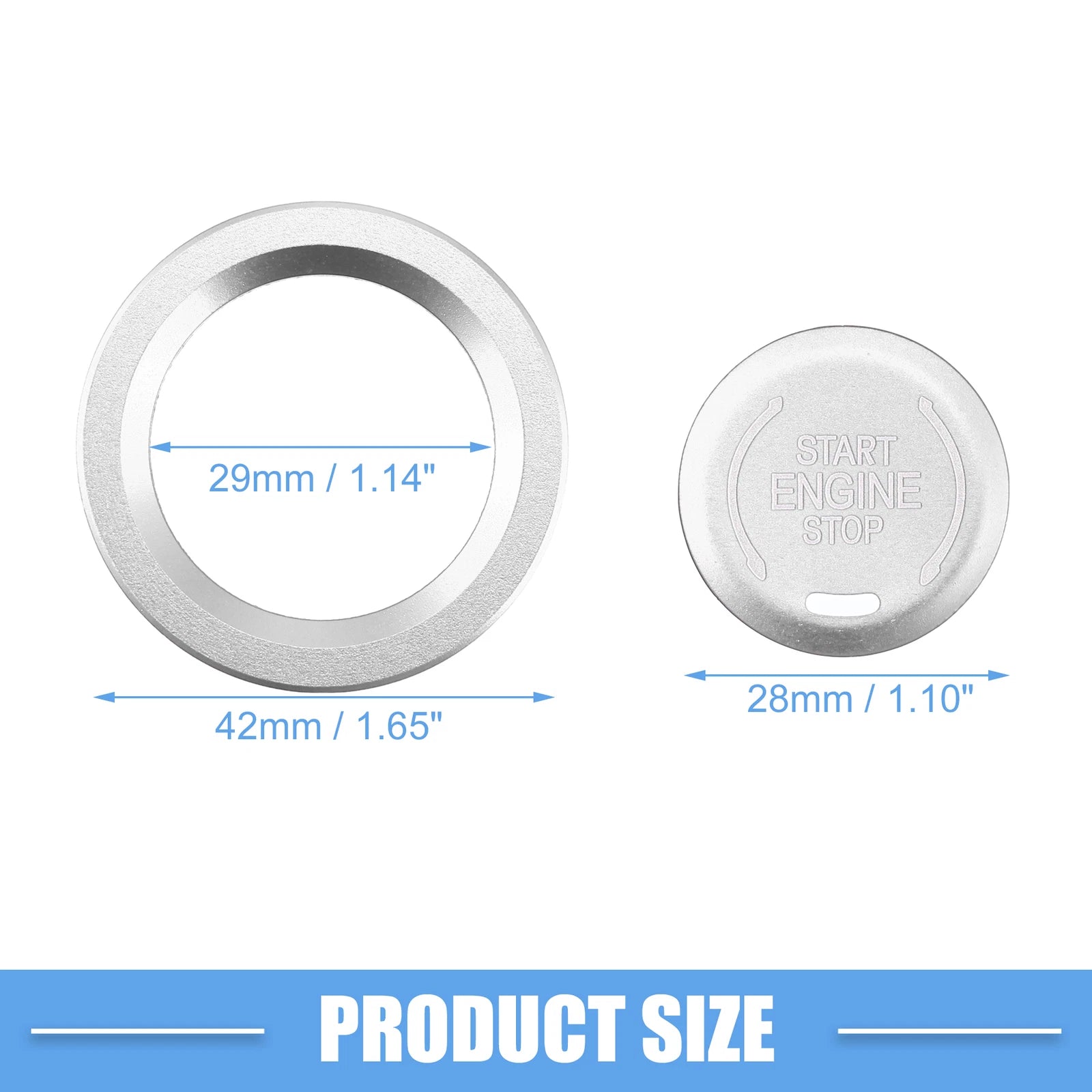 Engine Start Ignition Button Cover Trim for Cadillac CT4 XT4 XT6 CT5 (2020–2023)