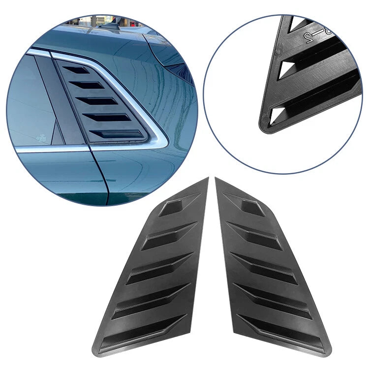 Gloss Black Side Window Louver Shutter Cover for Audi A3 S3 8Y (2021–2023)