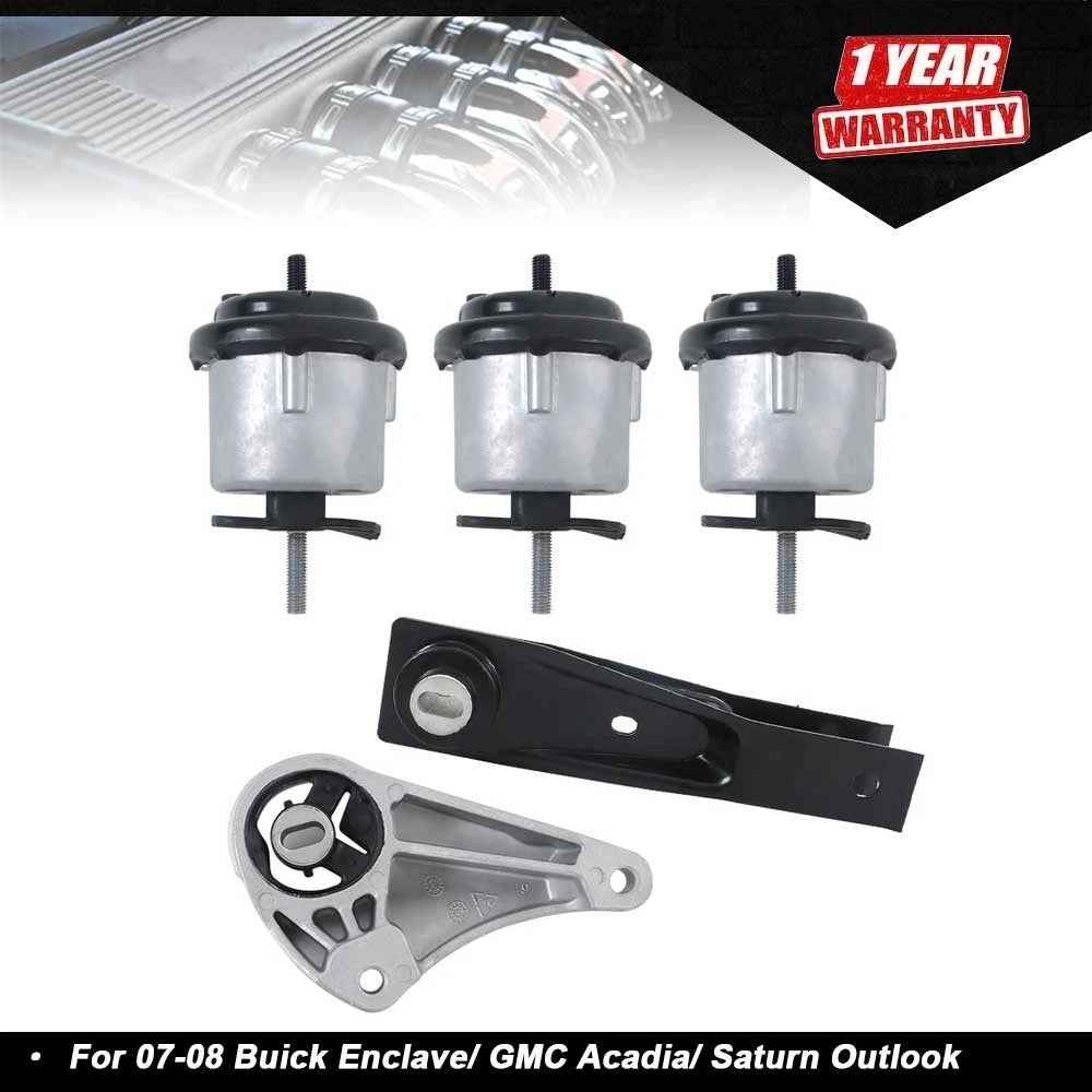 5PCS Motor & Trans Mounts for Buick Enclave/GMC Acadia/Saturn Outlook (2008–2017)