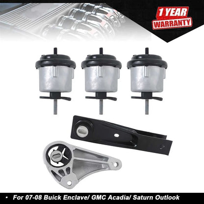 5PCS Motor & Trans Mounts for Buick Enclave/GMC Acadia/Saturn Outlook (2008–2017)