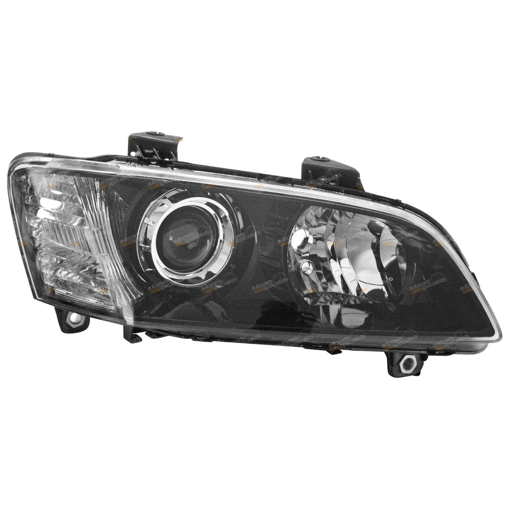 Black Projector Headlights Pair LH+RH for Holden VE Commodore (2006–2010)
