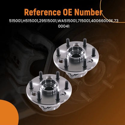 Pair Front Wheel Hub & Bearing for Chevrolet Blazer 4x4 (1992–1994) 515001