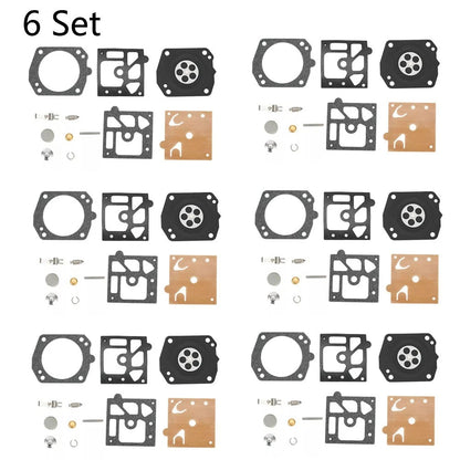6 Set Chainsaw Carburetor Gasket Diaphragm Kit Replacement For Walbro K22-HDA