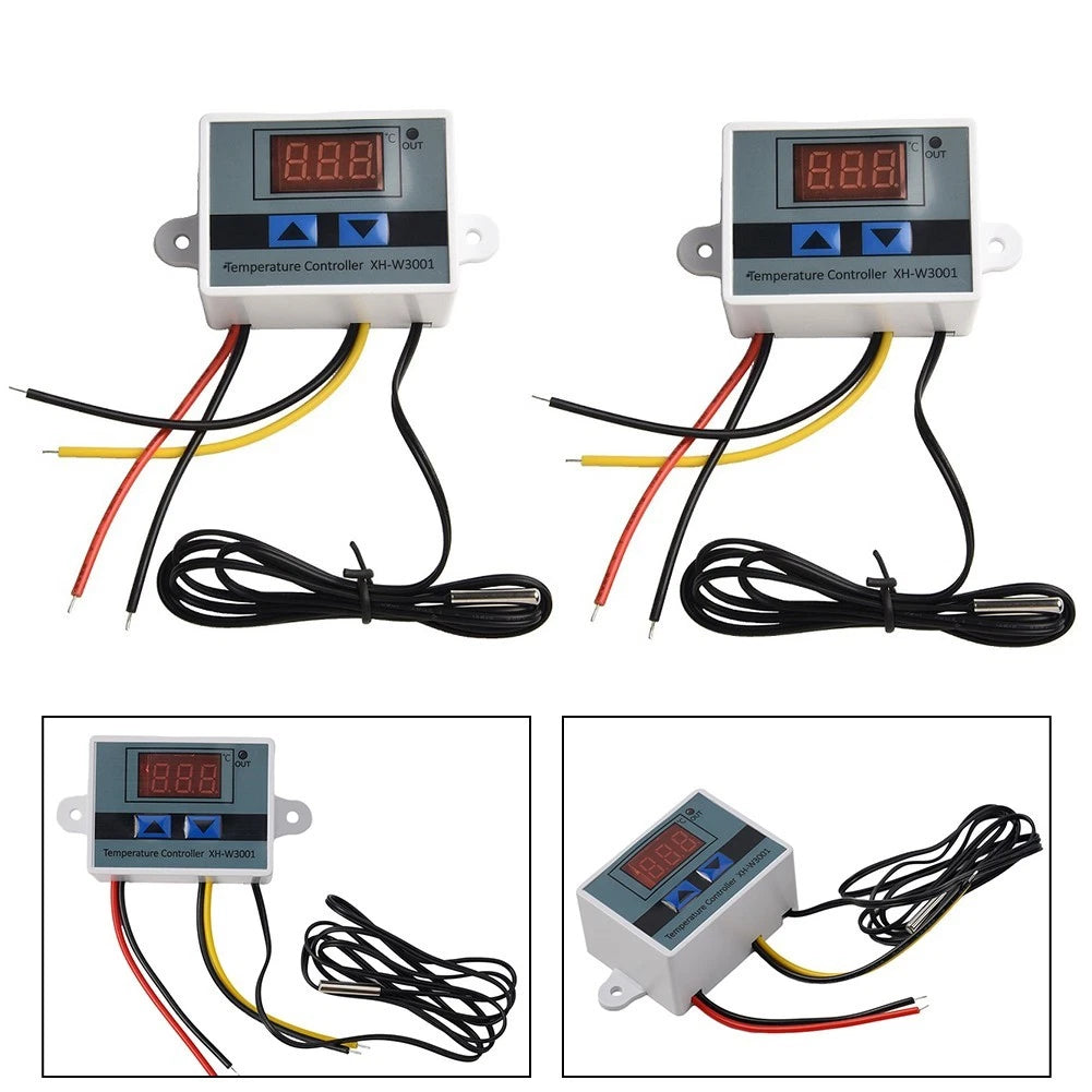 Temperature Controller Set of 2 with LCD and Sensor for AC110V220V