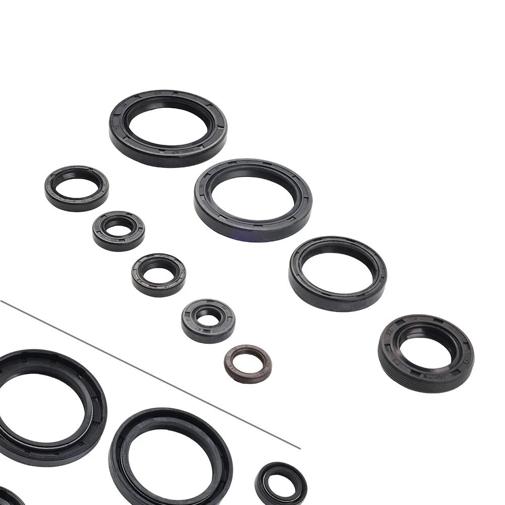 9-Piece Engine Oil Seal Kit for Honda CRF450R (2009–2014)
