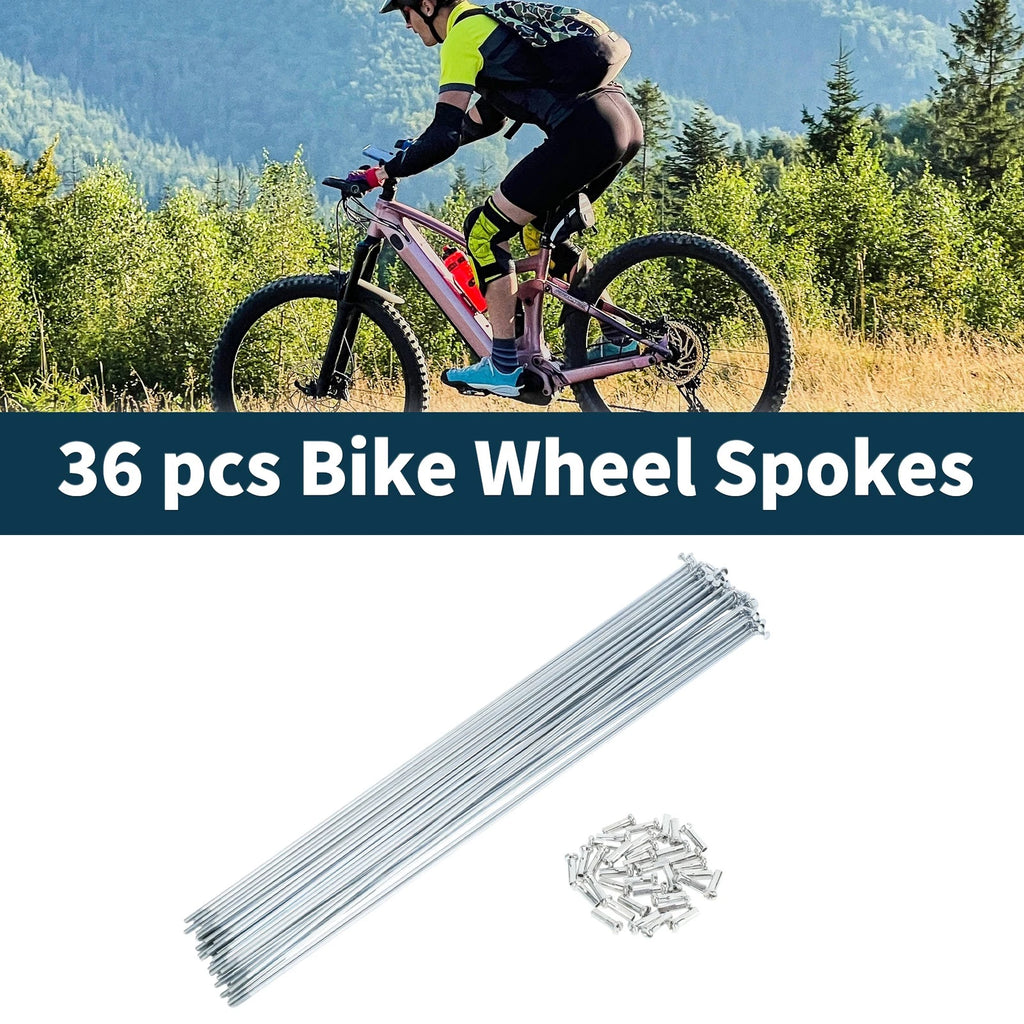 Bicycle Spokes Nipple Set 273mm Carbon Steel Galvanized Universal